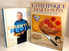 Jacques Pepin LA TECHNIQUE 1976 HC 5th Printing + Essential Pepin Sealed DVD picture