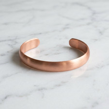 Solid Pure Copper Heavy Bracelet Arthritis Pain Therapy Energy 50gr Cuff Bangle picture
