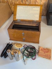 Antique J.H. Bunnell No 4 D.D. Oak Medical Quack Apparatus Check Out Pictures picture