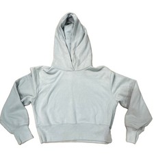 Abercrombie & Fitch Soft A&F Collection Women’s Cropped Hoodie Light Blue S picture