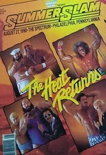 1990 WWF SUMMERSLAM PROGRAM  ULTIMATE WARRIOR HULK HOGAN RICK RUDE picture