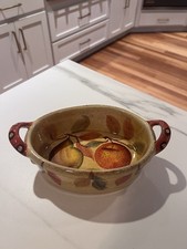 Modigliani Via Condotti Roma Italy Hand Painted Fruit Oval Serving Bowl picture