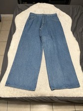 Vintage Solo Semore Mens 36x32 Blue Wide Leg Baggy Skater Denim USA 90s picture