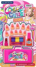 JA-RU Makeup Toy for Girls (1 Beauty Kit) Eyeshadow Palette, Toy Lipstick, Nail picture