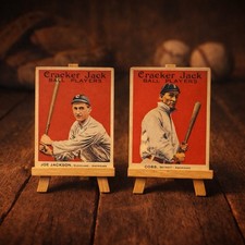 Vintage Style Card Art – Ty Cobb & Joe Jackson 1915 Cracker Jack Reproductions picture