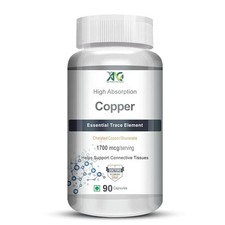 ANC Chelated Copper Gluconate – Support Connective Tissues –1700mcg – 90 Capsule picture