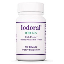 ARG Optimox Iodoral 12.5 mg - Iodine & Potassium 90 count (Pack of 1), White picture