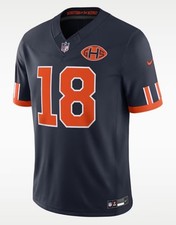 Williams #18 Chicago Bears Navy Football Jersey Men Size S-2XL NWT picture
