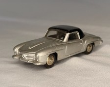 Vintage Dinky Toys 24H Mercedes-Benz 190 SL Silver Black Roof Made in France picture