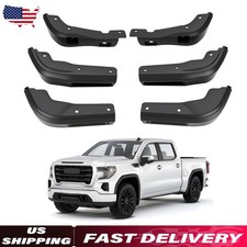 6 Pcs/Set Mud Flaps Delete for GMC Sierra 1500 2019-2025 Durable ABS Material picture