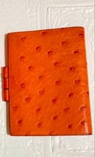 HERMÈS Agenda GM Ostrich Leather Notebook Cover Used picture