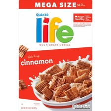 Quaker Life Cinnamon Cereal, Mega Size (32.5 oz) picture