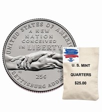 Semiquincentennial Quarters 2026 - Gettysburg Address P & D Bags , Presale picture