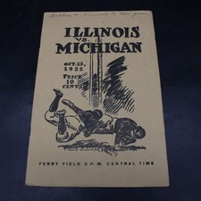 10/28/1922 Michigan Wolverines vs Illinois Football Official Program ZJ21669 picture