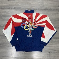 Vintage 1996 Starter Atlanta Usa Olympics Games Bugs Bunny Jacket XL Rare Mens picture