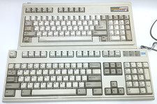 Lot of 2 Vintage Keyboard IBM Lexmark Model M2 1395300 PS/2 Mechanical Clicky 93 picture