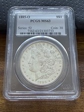 1885 O Morgan Dollar PCGS MS63 UNCIRCULATED $1 picture