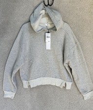 Socialite Hoodie Womens Small Gray White Long Sleeve NWT Nordstrom picture