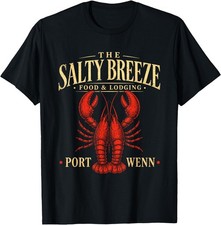 Salty Breeze Port Wenn Lobster Coastal Inn Nautical Humor T-Shirt picture