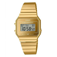 Casio Vintage Collection 35.5mm Gold Tone Stainless Steel Watch A700WEVG-9AVT picture