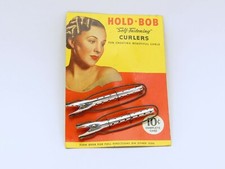 Vintage Hold Bob Self Fastening Curlers NEW in Package 40s Hair Retro Styling Sm picture