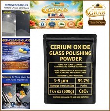 Cerium Oxide Glass Polishing Powder 17.6oz 500g 3-5 Micron Scratch Remover picture