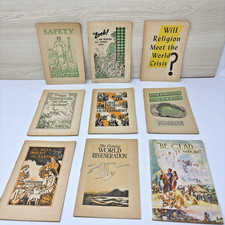 Watchtower Pamphlet Lot of 9 from 30's, 40's, 50's IBSA  VTG picture