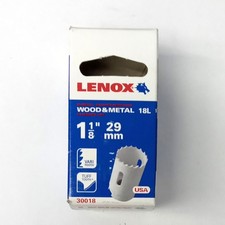 LENOX 30018 Hole Saw 1 1/8 Inch Bi Metal Speed Slot USA picture
