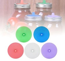 5PCS Mason Jar Fermenting Lid Silicone Waterless Airlock Auto Vent Mold Free USA picture
