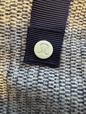 Lululemon Vinyasa Scarf Rulu Mini Check Pique Caspian Navy Blue, So Soft picture