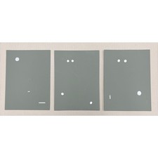 Original Minimalist Abstract Triptych Painting Set Green Fine Art Canvas picture