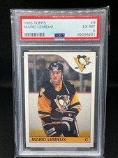 1985-86 Topps #9 Mario Lemieux PSA 6 picture