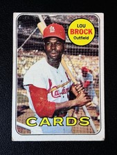1969 Topps Cardinals HOF Outfielder Lou Brock #85 Baseball Card VG picture