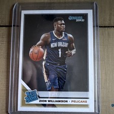 Panini Donruss 2019-20 Rated Rookie Zion Williamson RC #201 Pelicans NBA picture