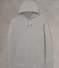 New B Draddy Andy Quilted Hoodie GREY HEATHER BDL25 Pick size picture