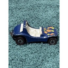 Vintage 1969 Hot Wheels Redline Dune Daddy Blue Flower Diecast Toy Car Hong Kong picture