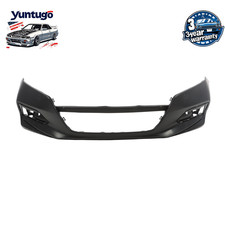 Primered Black Front Bumper Cover W/O Sensor For 2018-2020 Honda Accord Sedan picture
