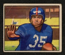 1950 Bowman #141 Gene Roberts :: New York Giants   ~ VG picture