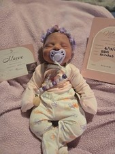 Maeve Reborn Cuddle Baby With COA By Carlie Kearns Art Dolls picture