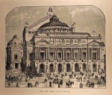 Wood engraving 1875. The New Paris Opera House - THE NEW PARIS OPERA HOUSE.; Palais picture