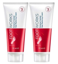 Avon Foot Works Maximum Strength Cracked Heel Cream - Lot of 2 picture