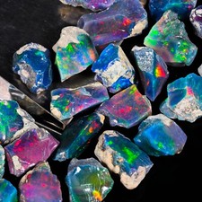 opal rough cut grade opal raw, Ethiopian opal gemstone, 10 Pieces large opal lot picture