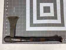 Antique 19th Century African Republic of the Congo Songye Fighting Axe 15
