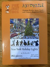 Wooden Puzzle for Adults by FoxSmartBox - 465 Pieces - New York Holiday Lights picture