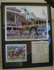 American Pharoah Kentucky Derby Horse Winner Photo Collage 2015 Triple Crown picture