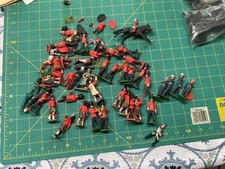 Vintage Britains Toy Lot - Broken For Repair As Is - Bases, Heads, Bodies, More picture