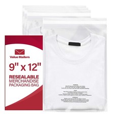 Poly Bags Resealable Suffocation Warning Clear Merchandise 1.5 mil Shirt Apparel picture