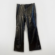 Louise Paris Vintage Lace Up Faux Leather Pants Size 12 picture
