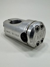 GT Piston 1-1/8 Threadless Stem Silver Old Mid School BMX USA Made 90s Vintage picture