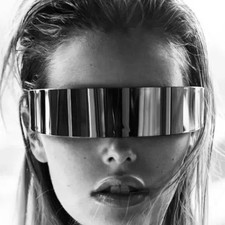 Rave  Costume Sci-Fi Futuristic Mirror Shield Visor Sunglasses picture